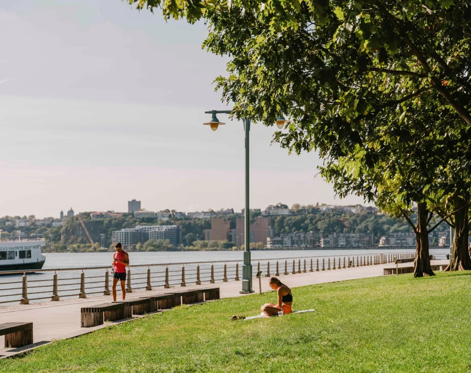 One of New York City’s most beautiful spaces, the 550-acre riverfront Hudson River Park. 